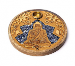 Räucherstäbchen & Kegel Halter Buddha Sodalit